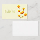 イエロービリーボタン先住民オーストラリア花 ノートカード (正面/裏面)