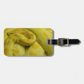 イエロービルマのパイソン ラゲッジタグ (正面横)