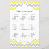 イエロービンゴ財布ベビースシャワー2ゲーム機 (裏面)