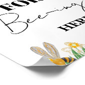 イエロービーありがとう赤ちゃんシャワーギフト&カード ポスター (角)