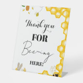 イエロービーありがとう赤ちゃんシャワーギフト&カード 台座サイン (正面)