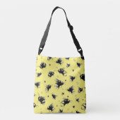 イエロービーをテーマにしたクロスボディトラベルバッグfor mom クロスボディバッグ (裏面)