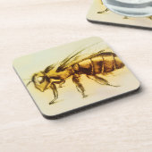 イエロービーコースターセット6個 コースター (左側)