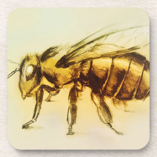 イエロービーコースターセット6個 コースター (正面)