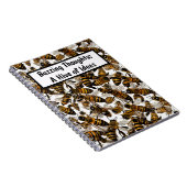 イエロービーズノートブパーソナライズされたック ノートブック (右側)