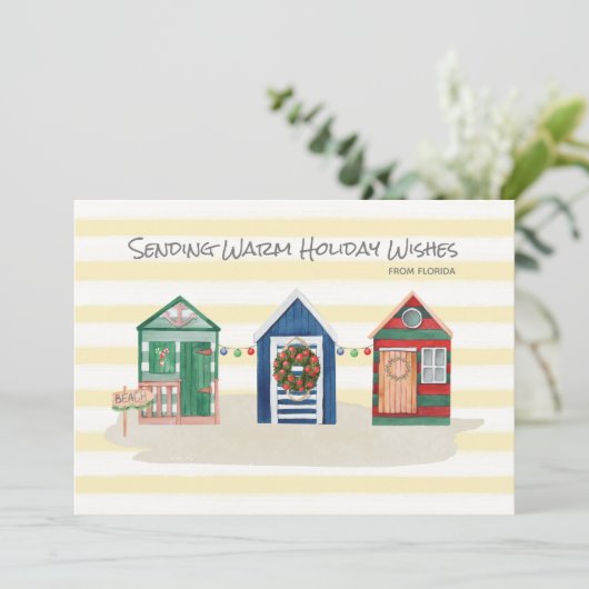 イエロービーチウォームウィーズビーチハッツホリデーカード シーズンカード (スタンド正面)