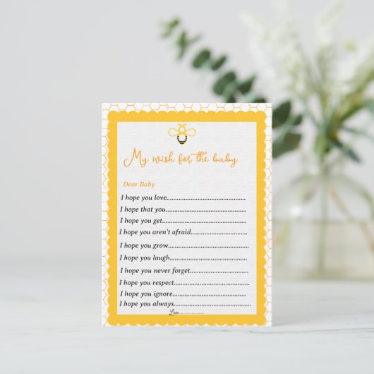 イエロービーテーマジェンダーがパーティーゲームの願いを明らかにする ポストカード (スタンド正面)