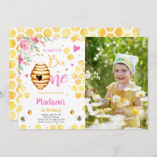 イエロービーフォト招待状 招待状 (正面/裏面)