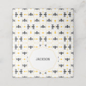 イエロービーモダンハニカムキッズサマー誕生日 プレイスカード (外部開封)