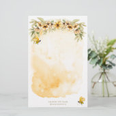 イエロービーモノグラム文房具紙 便箋 (スタンド正面)