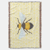 イエロービー及びハニカムブランケット スローブランケット (正面縦)