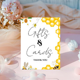 イエロービー感謝祭ベビーシャワーギフト&カード 台座サイン