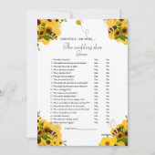 イエロービー結婚ズのシューゲームパーティーゲームカード 案内状 (正面)