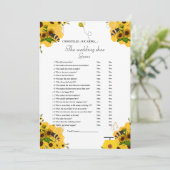 イエロービー結婚ズのシューゲームパーティーゲームカード 案内状 (スタンド正面)