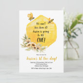 イエロービー1st誕生日パーティの招待状 招待状 (スタンド正面)