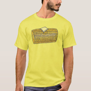 イエローピクニックフードコーンオンザコブバターパット Tシャツ