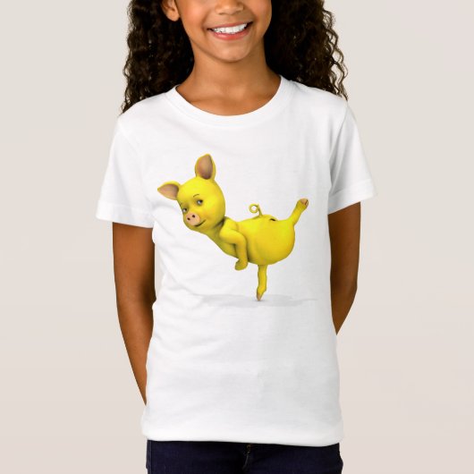 イエローピグアラベスク Tシャツ (正面)