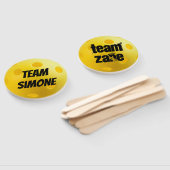 イエローピックボールのピックボール大会 ハンドファン (組立なし)