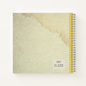 イエローピロストロフスパルシフローラパーソナライズされたコンプ ノートブック (裏面)