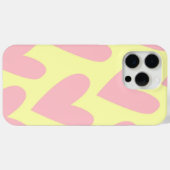 イエローピンクかわいいシンプルハートY2Kパターン Case-Mate iPhoneケース (裏面 (横))