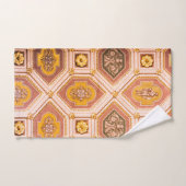 イエローピンクのハンガリー建築 バスタオルセット (ハンドタオル)