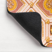 イエローピンクのハンガリー建築 マウスパッド (コーナー)