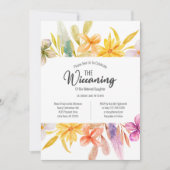 イエローピンクのフローラの授賞式 招待状 (正面)