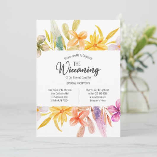 イエローピンクのフローラの授賞式 招待状 (スタンド正面)