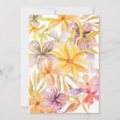 イエローピンクのフローラの授賞式 招待状 (裏面)