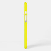 イエローピンクの虹のストライプ iPhoneケース (左側面)