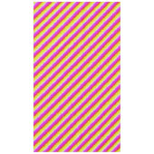 イエローピンクアートデコレインボーストライプズ テーブルクロス (正面)