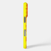 イエローピンクアートデコレインボーストライプズ Case-Mate iPhoneケース (裏面 / 右)