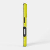 イエローピンクアートデコレインボーストライプズ iPhone 16ケース (右側面)