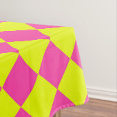 イエローピンクダイヤモンド市松模様にパターン テーブルクロス (インサイチュ)