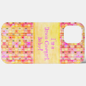 イエローピンクディスコ女性のカーボーイフリンジ Case-Mate iPhoneケース (裏面 (横))