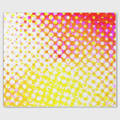 イエローピンクパターンデザイン ラッピングペーパー (フラット)