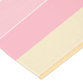 イエローピンクパープルストライプテンプレートパステルカラー ショートテーブルランナー (コーナー)