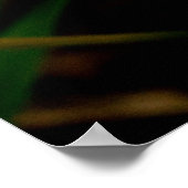 イエローピンクパープルミルトニアサンセットラン ポスター (角)