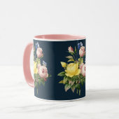 イエローピンクフラワーバラフローラ植物園 マグカップ (正面左)