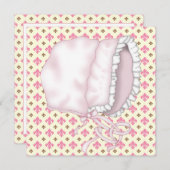 イエローピンクブラウン（紋章の）フラ・ダ・リ赤ちゃんシャワー 招待状 (正面/裏面)