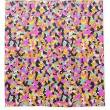 イエローピンクブラックブルーカモフラージュ迷彩柄パターン