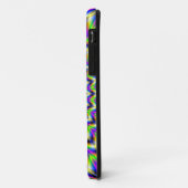 イエローピンクブルーとグリーンのスター+または – Cat Case-Mate iPhoneケース (裏面/左)