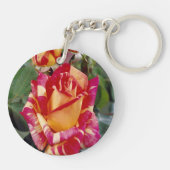 イエローピンクローズキーチェーン キーホルダー (裏面)