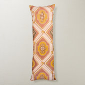 イエローピンク抽象芸術天井 ボディピロー (裏面 (縦))