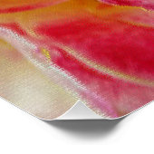 イエローピンク花びら ポスター (コーナー)