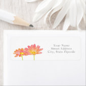 イエローピーチピンクウォーターデイジー ラベル (インサイチュ)