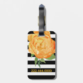 イエローピーニーカスタムラゲッジタグ ラゲッジタグ (裏面縦)