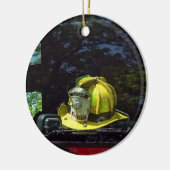 イエローファイアキャプテンズヘルメット セラミックオーナメント (左)