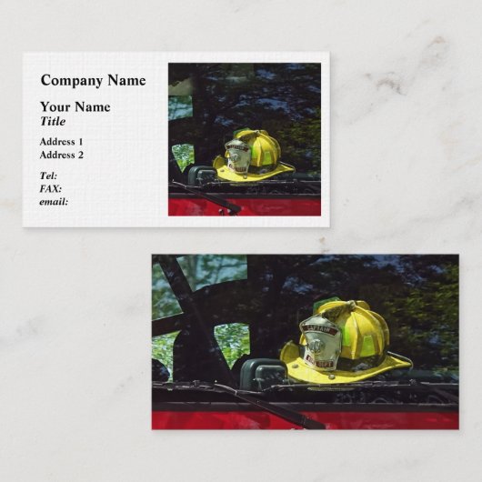 イエローファイアキャプテンズヘルメット 名刺 (正面/裏面)