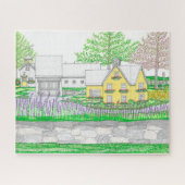 イエローファームハウスパズル ジグソーパズル (横)